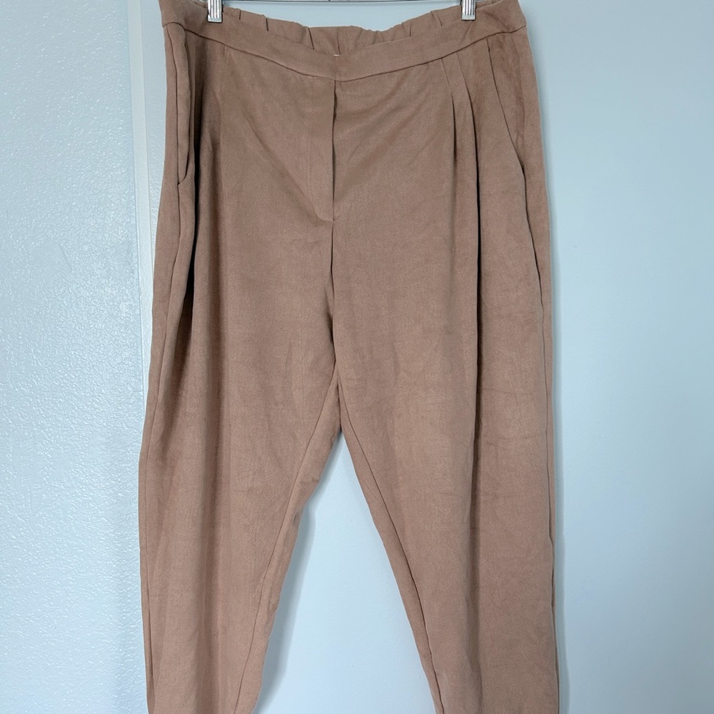 MARSTE Suede Pants Tan 16-18
